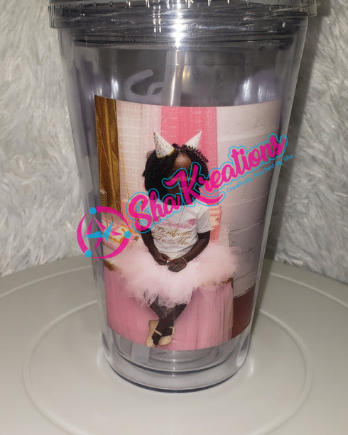 Customized Photo Tumbler